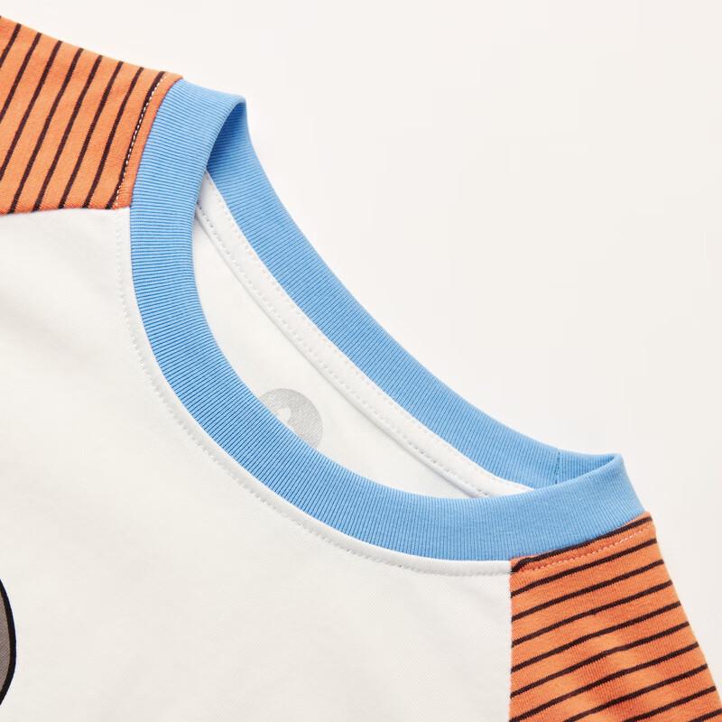 MQD Boy's Raglan Sleeve Cartoon Color-block T-shirt