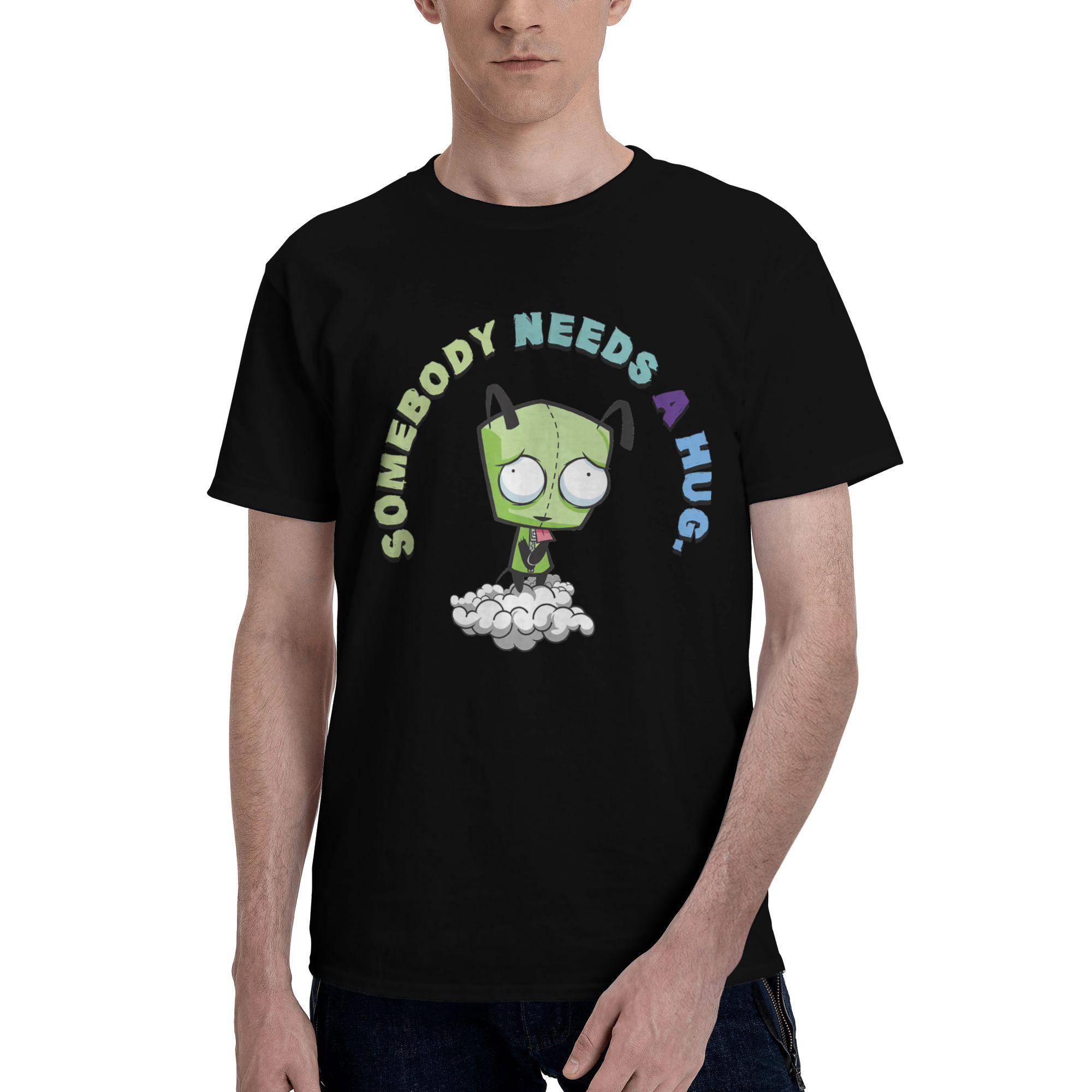 

Zims Gir Cartoon for Men Women T Shirts Cool Tees Short Sleeve Crewneck T-Shirts 100% Cotton Unique Clothes S