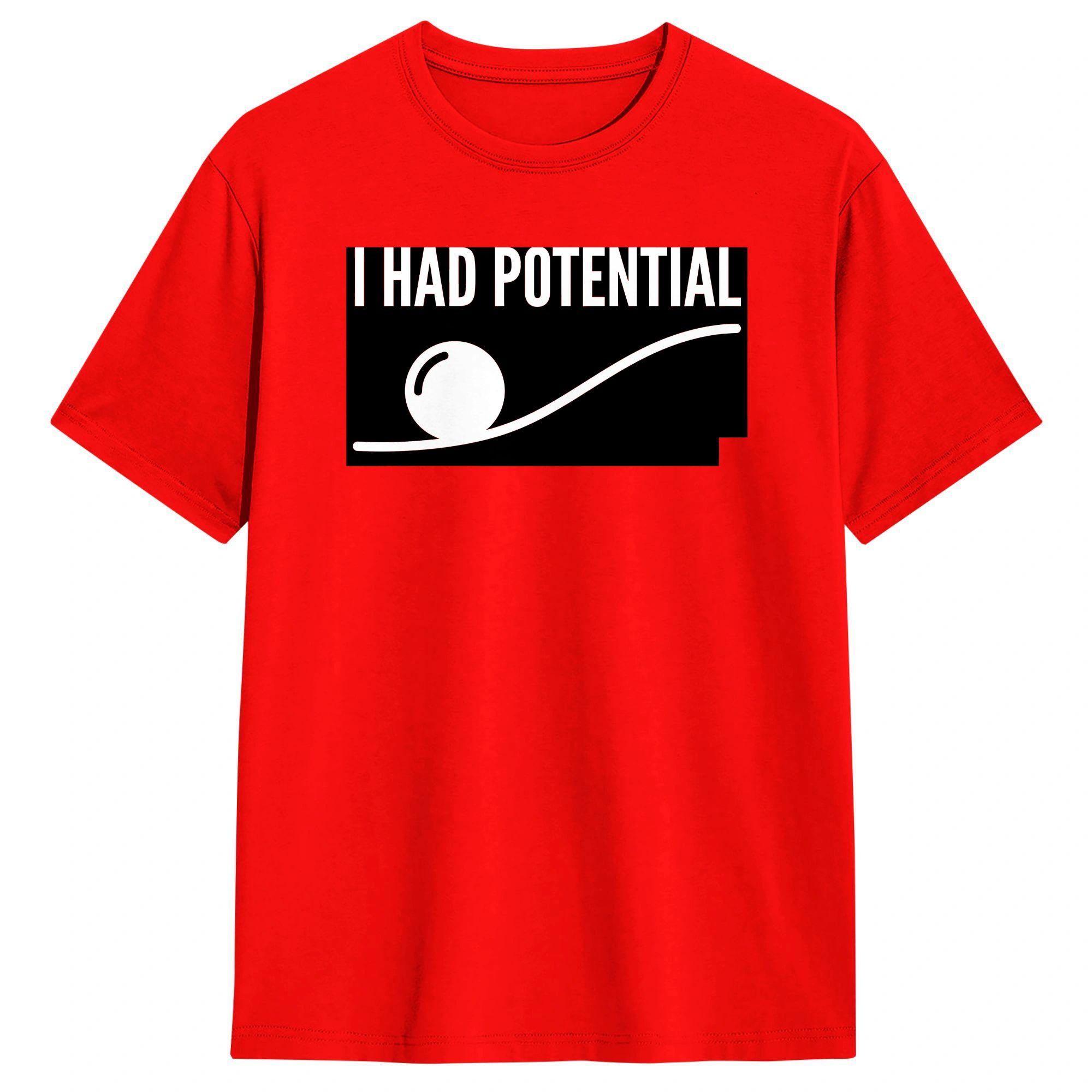 

Project Hail Mary Movie I Had Potential T Shirt Novelty T Shirts ShortSleeve Vintage Tops Summer Cotton Plus Size Top Tees S