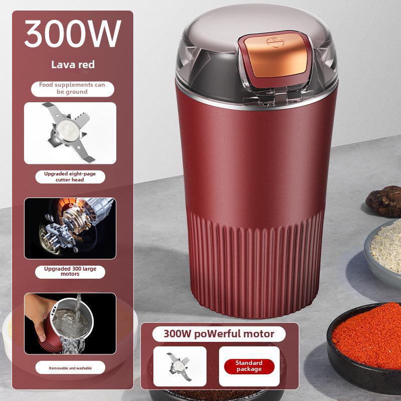 Elektrický mlýnek na obilí a kávu z nerezové oceli pro domácnost