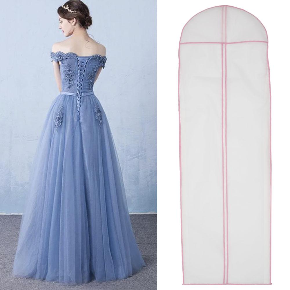 Bridal Gown Long Clothes Bags Protector Case Dustproof Cover Wedding Dresses Garment Clothing Dust 180cm Dress Bag Organizers
