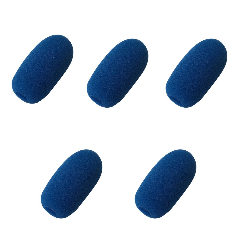 5ks Malý Drátový Bezdrátový Konferenční Mikrofon Protivětrná Pěnová Houbička Kryt pro Klopový Mikrofon, Vnitřní Průměr:1 cm (asi .0.39")