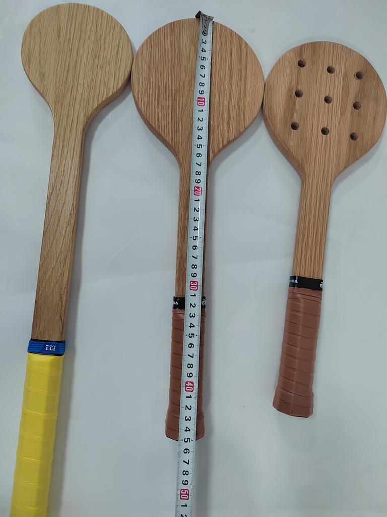 Wooden Padel Sweet Spot Trainer Tennis Training Practice Racket