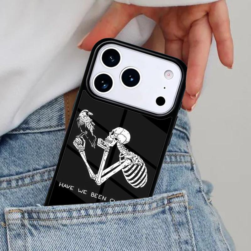 

Death Skull Bones Clown Phone Case for iPhone 16e 15 14 13 12 17 Pro Max Plus Air 17pro Cover Coque iPhone 16 Pro Max