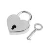 Metal for Wish Lock Mini Heart Archaize Padlocks With for Key Jewelry Box Decorative Padlock for Lovers, Girls, Students