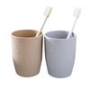 Simple & Stylish Family Toothbrush Holder – Plain Color Plastic Cup for Couples & Mouthwash
