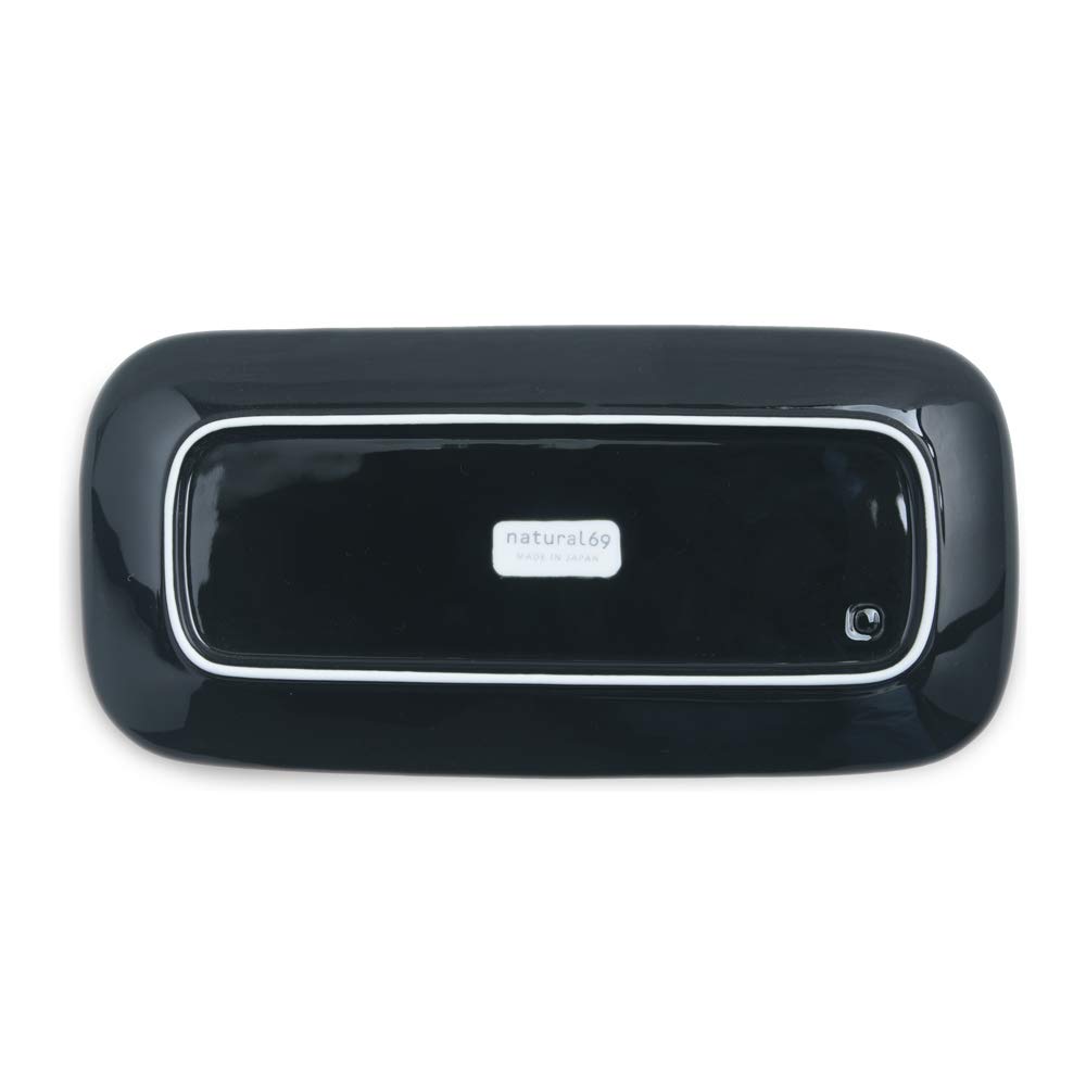 natural69 Utopia Rectangular Black natural69 Hasami Ware Utopia Chokakuzara Large Microwave and Dishwasher Made in Animal Nordic Japanese or Special