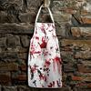 Scary Halloween Costume for Women Blood Print Women, Apron, Hooded Detailed Palm Outfit Cloak, Stockings Outfits Cosplay Parties, Haunted House Events