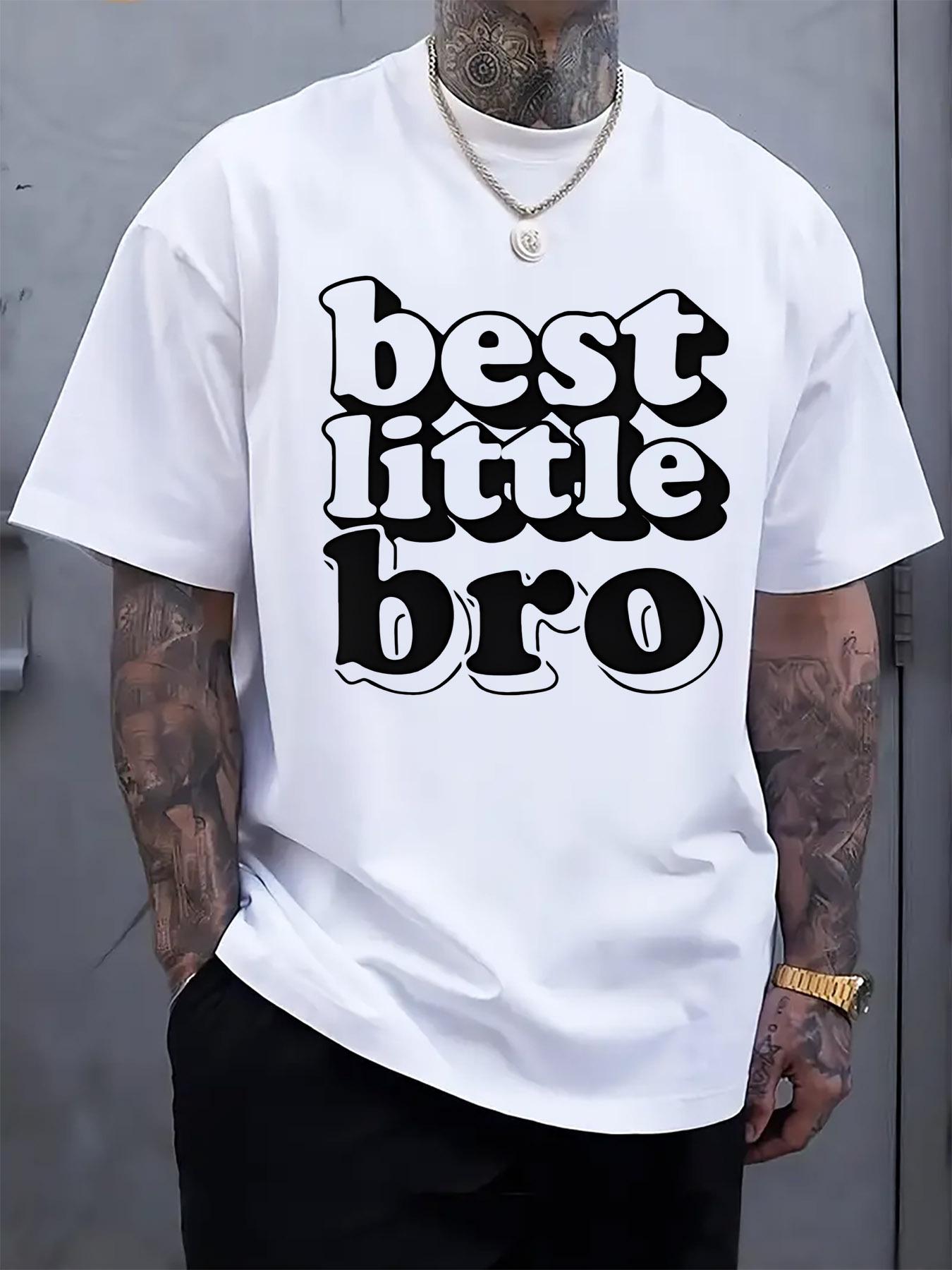 Graphic Print Short Sleeve Tshirt - Best Little Bro Bold ... M