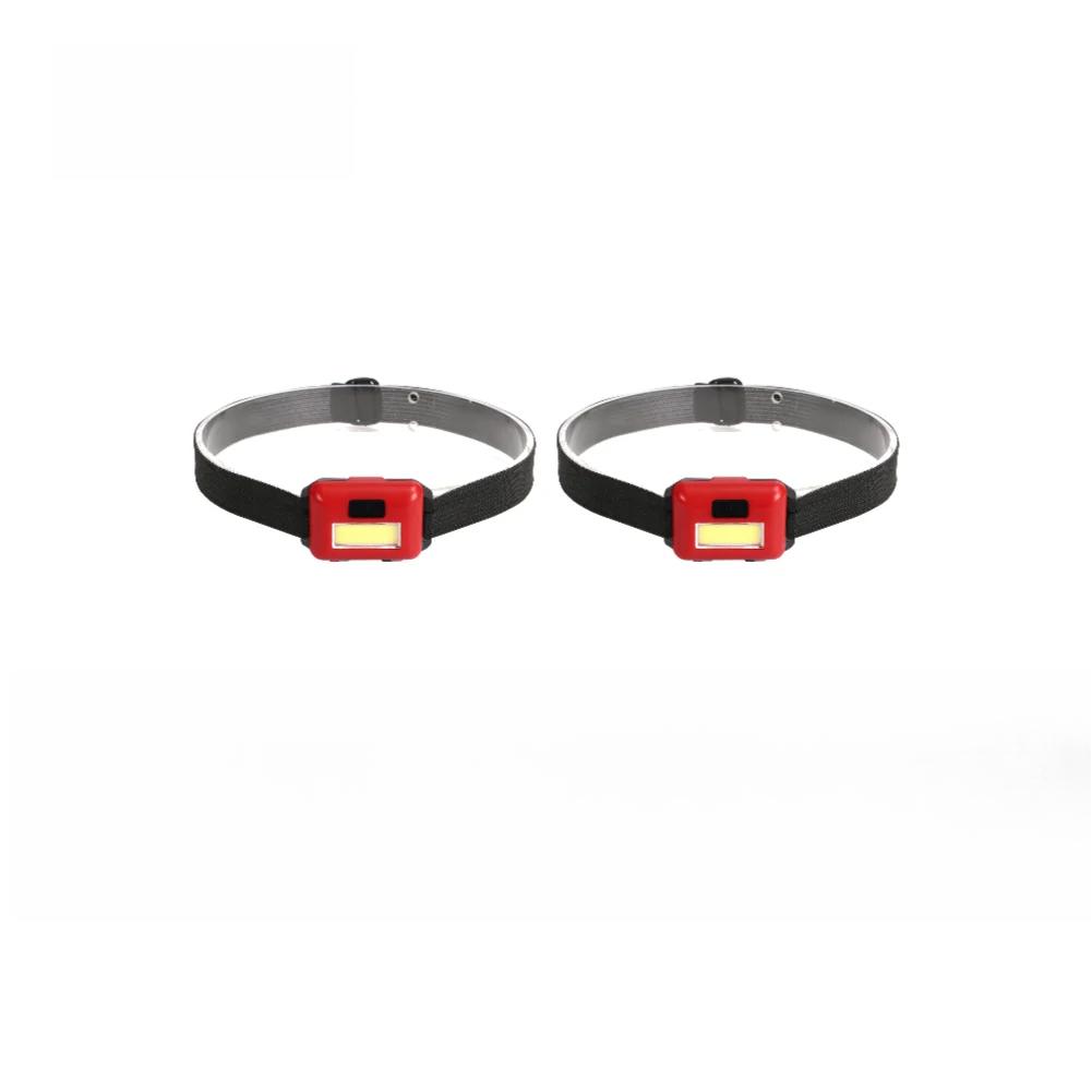 3PCS Outdoor Camping Head Flashlight 3 Modes Strong LED COB Waterproof Headlights Lighting Torch Lamp Mini Night Headlamp