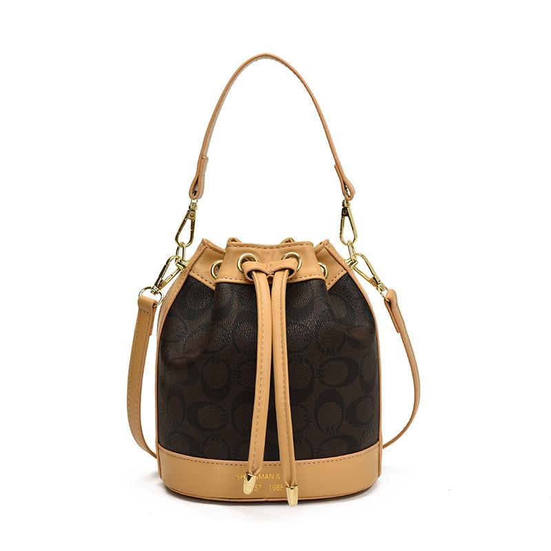 Hot Sale New Fashion Bucket Bag Portable One Shoulder Oblique Cross Women's Bag