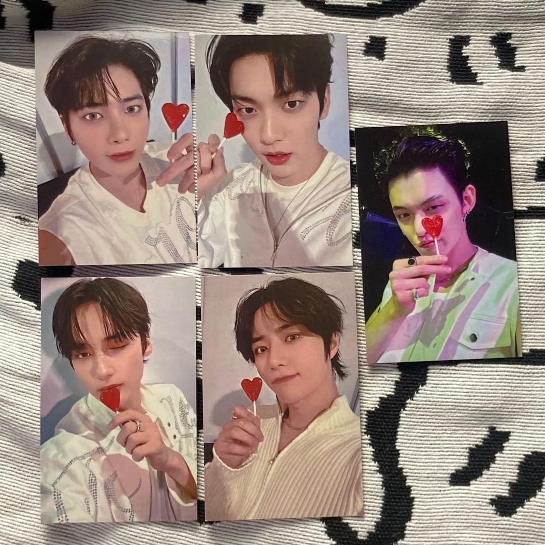 

[USED] TXT Love Language pre-recorded Sanok trading cards (5 cards)