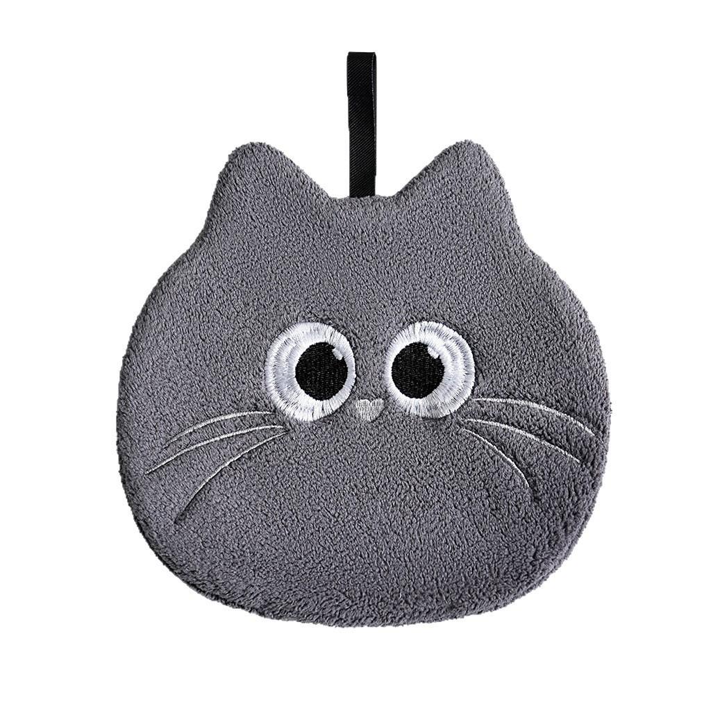 Cartoon Dust Sprite Hand Towel - Cute, Soft, Absorbent for Kitchen and Bathroom Hanging