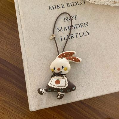 Yaratıcı Hayvan Bebek Çanta Kolye Anahtarlık Sevimli Küçük Hayvan Anahtarlık Kawaii Tavşan Kolye Sırt Çantası Kolye Aksesuarları Hediyeler