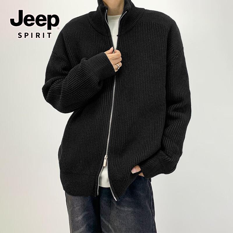 JEEP SPIRIT Мужской зимний вязаный кардиган со стойкой L