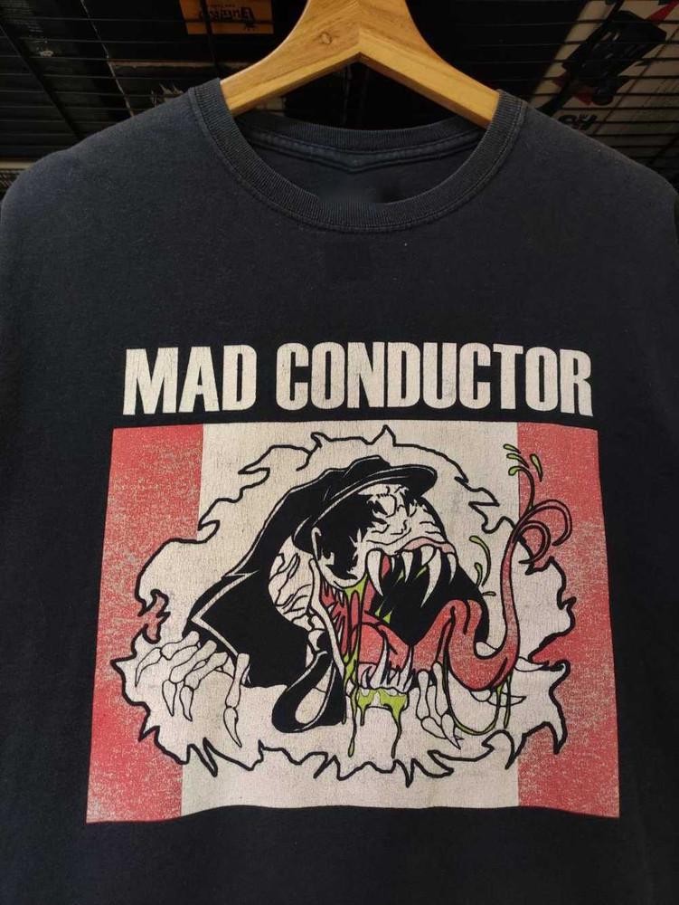 Винтажная футболка 00-х Mad Conductor Venom Пародия Powell PN132 Унисекс M