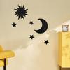 6PCS Star Moon Combination Mirror Acrylic Stereo Self Adhesive Diy Bedroom Living Room Can Be Removed Wall Stickers