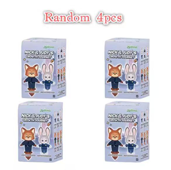 # Zootopia Nick & Judy Growth Journey Series Vinyl Plush Blind Box Lovely Pendant Dolls Christmas Birthday Gift%%