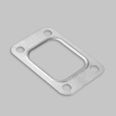 Guarnizione flangia turbo Elevata durezza antiruggine Sostituzione diretta Colore argento 4 bulloni Guarnizione collettore di aspirazione turbocompressore turbo per T25 T28 GT25 GT28 T2