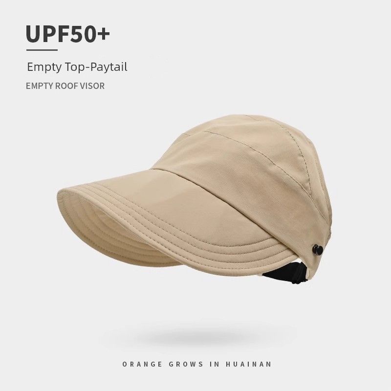 

Sun Protection Hat Women 2025 New Hat Quick-Drying Thin Zhao Lusi Same Sun Hat Cricket-cap Sun Hat Fisherman Hat Khaki [can hang masks]] Adjustable