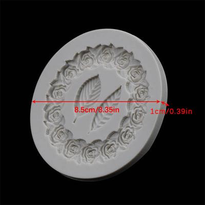 1Pc Rosette Leaves Silicone Mold Cake Diy Chocolate Mold Sugar Baking Mold