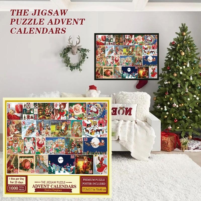 Quality Christmas Countdown Puzzle Set in Advent Calendar Perfect Birthday Thank You Gift Countdown to Christmas