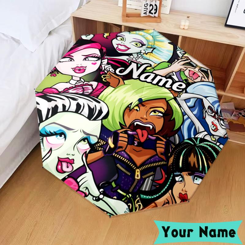 Custom Name High Party Umbrella, Foldable Umbrella Suitable for Outdoor Shopping Travel Sports, Exquisite Gift for Family