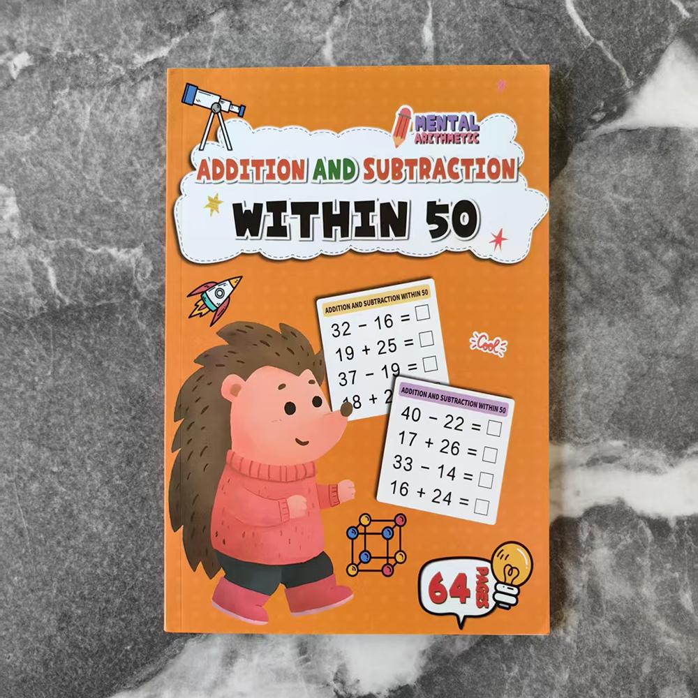 Children's Math Exercise Book Improvement Implement Addition and Subtraction Within 100 Ideal Education Workbook Back-To-