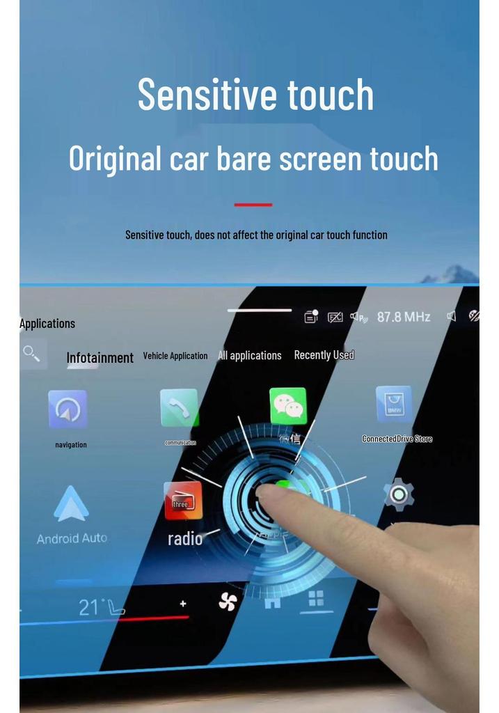 BMW 3 Series/GT (2014-2019) Interior TPU Film Set: Anti-scratch Screen Protector for Console & Dashboard.