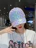 Hat Female Summer Tide Versatile Cap Curved Brim Sequined Mesh Hat Sunshade Sun Hat Internet Celebrity Baseball Cap