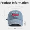 Wide Brim Baseball Cap Denim Denim Hat New Duckbill Cap  for Women Girls