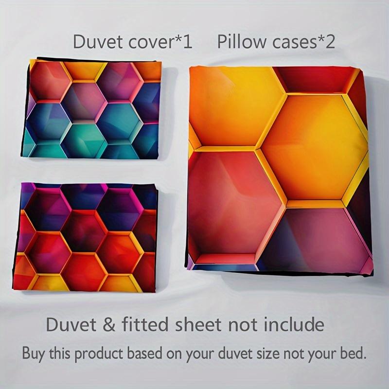 Duvet Cover Set King Size Plaid Grid Pattern Geometric Checkered El Luxury Soft Bedding Set Comforter Cover