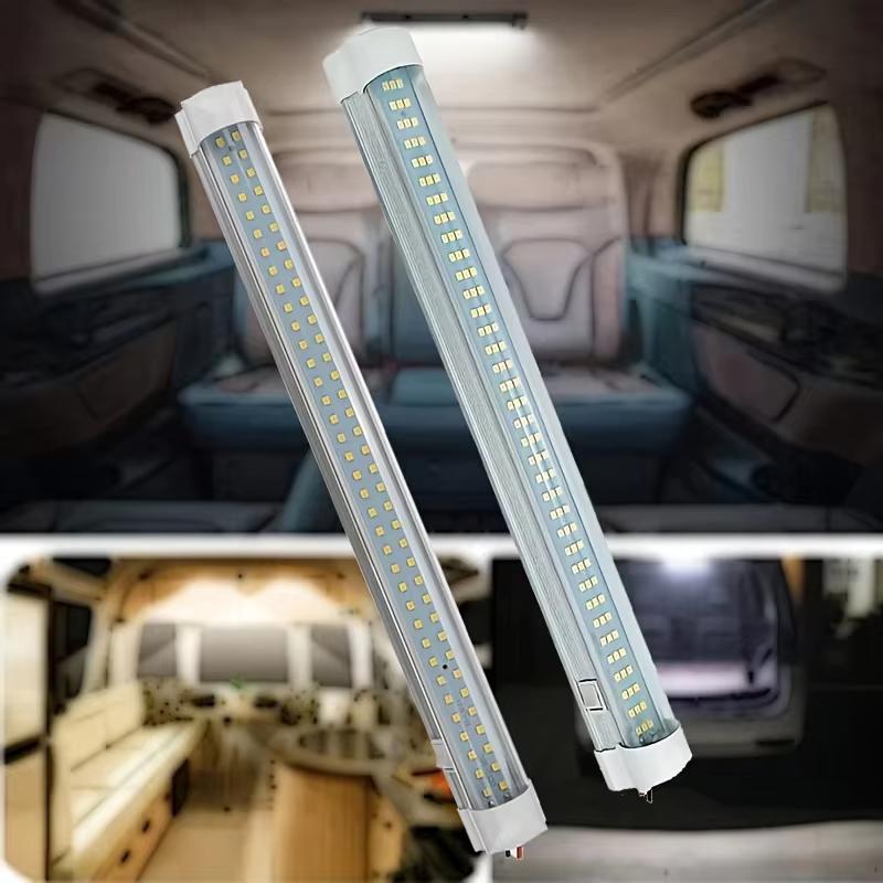 1PC 12V-80V Bright LED Car Interior Light Universal Cabin Ceiling Reading Lamp With Switch For Trailer Car RV Van Camper Caravan Dome Lights 6