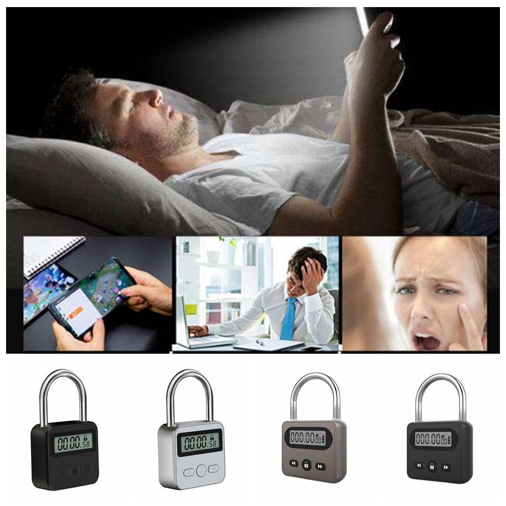 99 Horas Máx. Temporización Candado Temporizador Metálico Pantalla LCD Temporizador Electrónico Candado Inteligente de Tiempo Ferretería