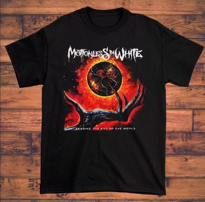 T-shirt Motionless In White Scoring The End Of The World taglia S-4XL