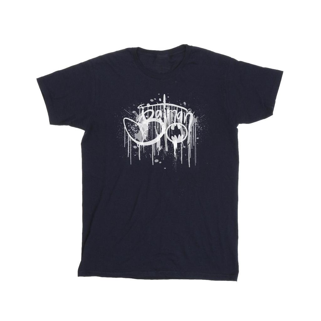 DC Comics Mens Batman Paint Splatter T-Shirt