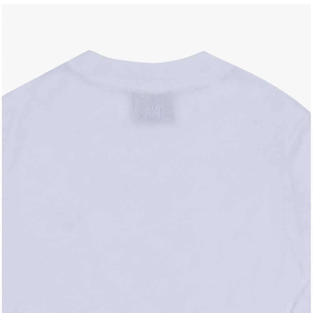 Ami T-shirt Unisexe Manches Longues Petit Logo Cœur bfuTs235