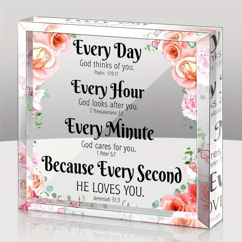 Floral Scripture Gift - Inspirational Bible Verse Decor for Faith Spaces