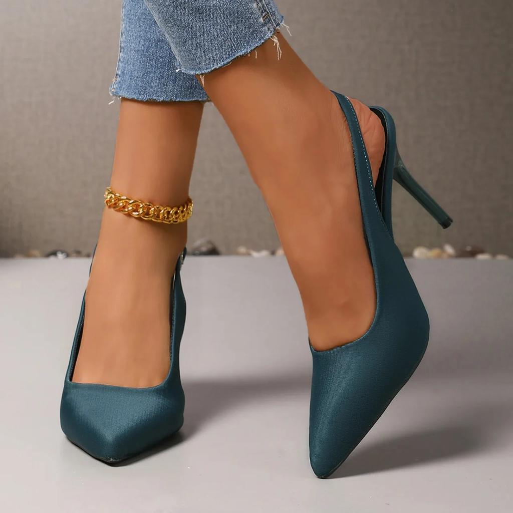 Fashion Fashion Women's Leopard Print Shoes Designer Simple Non-Slip Pointed Toe Ladies Thin Heels Sandals  Comfortable Woman Slippers