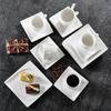 Malacasa Monica Series 18pcs Porcelain Coffee Set 6 Cups 6 Saucers 6 Dessert Plates