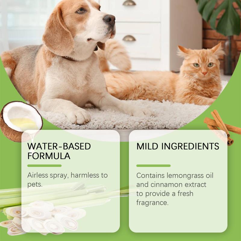 Dog Cat Household Air Freshener Spray Lasting Pet Odor Blocking for Apartment and Room Use