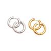 Trendy Minimalist Ear Clip Earrings: European & American Cold Style, Versatile Thick Hoops for Women & Couples