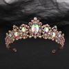 DIEZI Vintage Baroque Blue Crystal Tiara Crown For Women Gilrs Gift Wedding Party Queen Bridal Bride Hair Jewelry Accessories