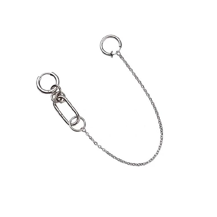 

Lip Chain Nose Chain One-piece Earrings Lip Ring Fake Piercing Body Jewelry 1