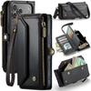 CaseMe (C36) Husă portofel crossbody pentru iPhone 17 Pro Max Piele PU de Lux Suport carduri Protecție spate telefon Skin-uri Carcasă