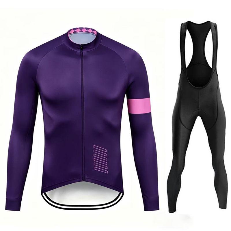 2026 Pro Team Atmungsaktives Herren Langarm Radtrikot Set Frühling und Herbst Mountainbike Kleidung Wear Ropa Ciclismo