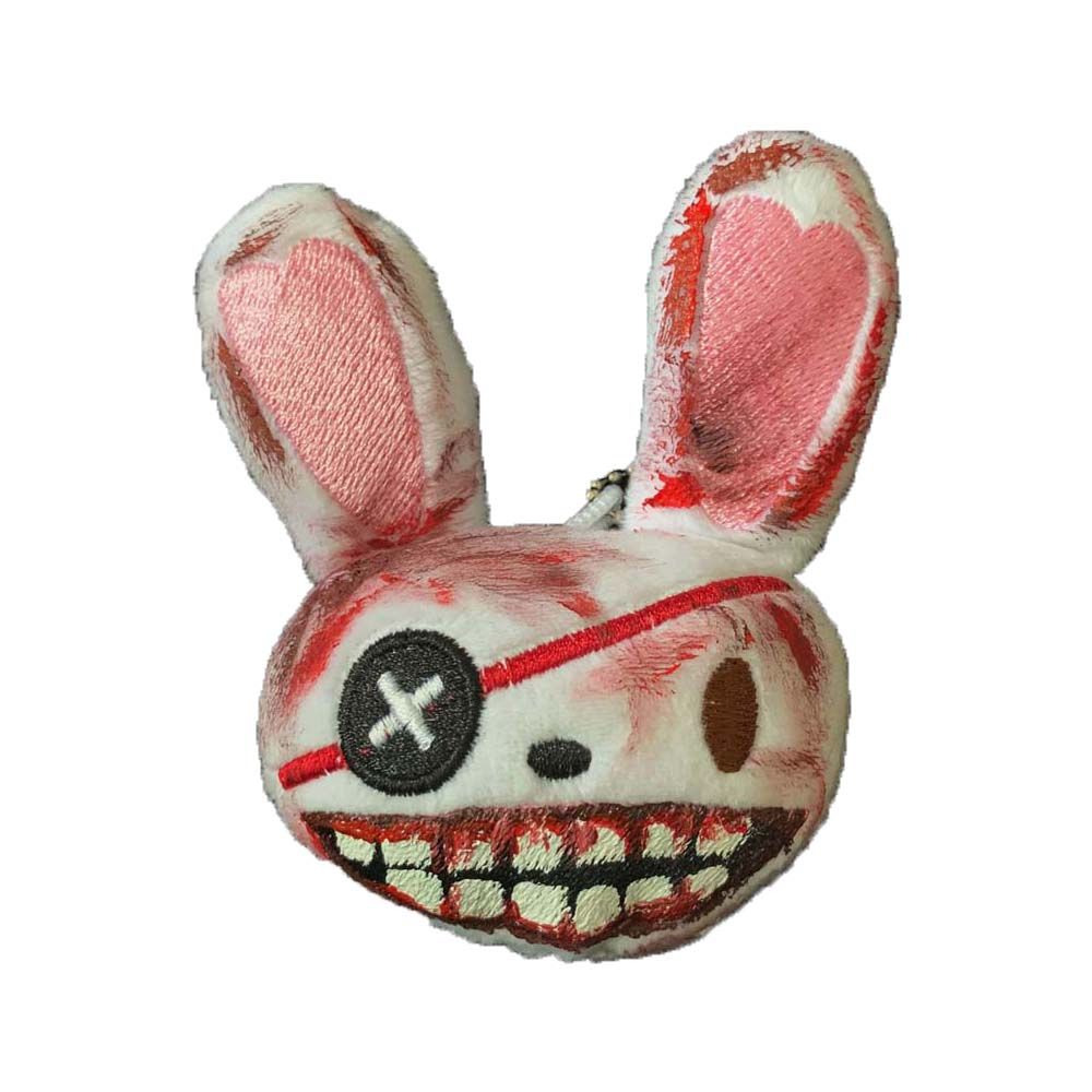 

Harajuku For Women Couple Rabbit Keychain Fashion Jewelry Halloween Key Ring Animal Bag Pendant красный