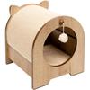 Krabmeubel voor kat - CATIT - Vesper Minou - Vervangbare sisal krabmat - Eikenlook - L. 36 x l. 37 x H. 40