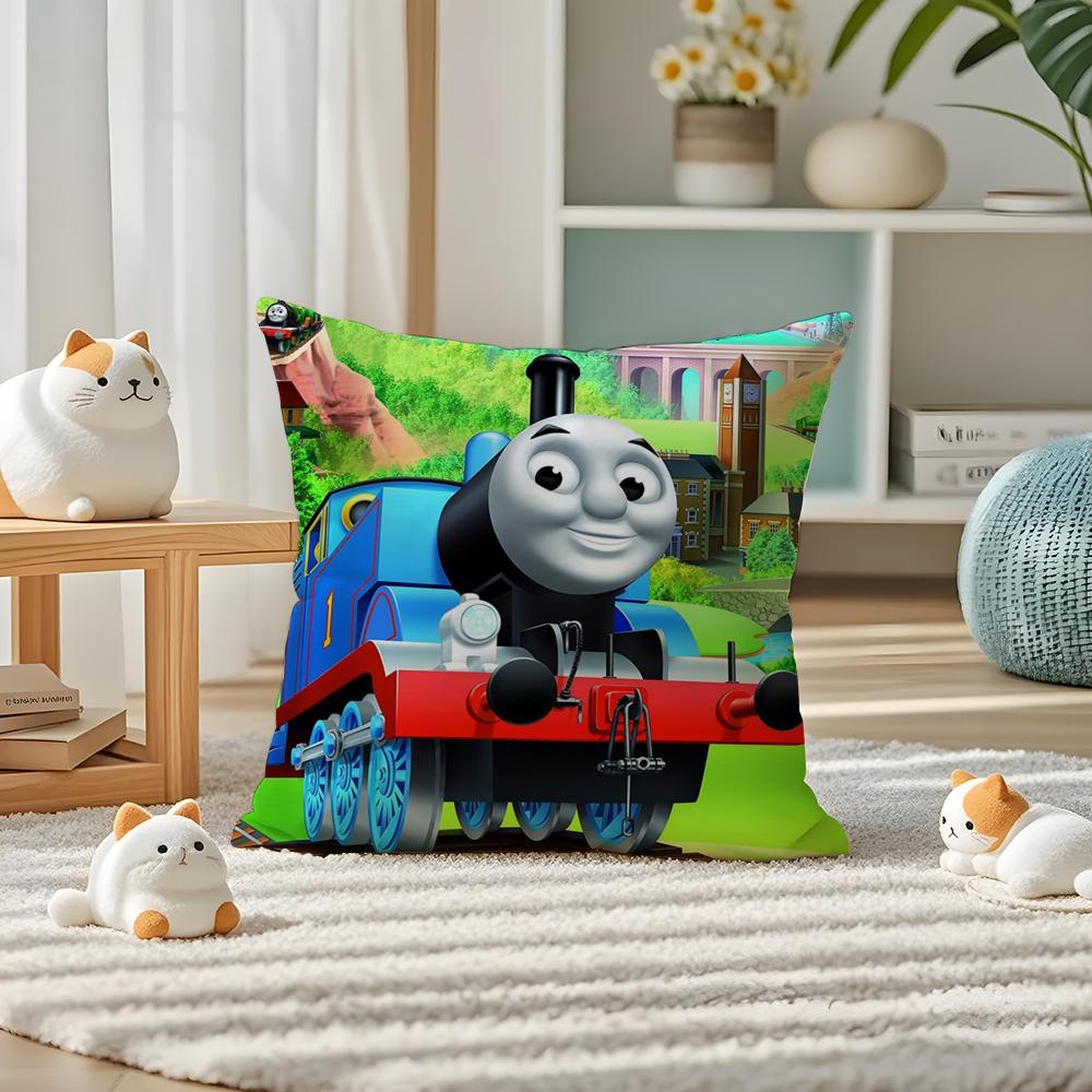 TThomas The Train Pillow Case Silky elegant Comfort Sofa Bed Invisible zipper