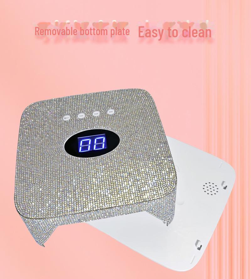 S50 Portable Wireless Nail Light Therapy Lamp with Diamond-Sticking, Quick-Drying Feature